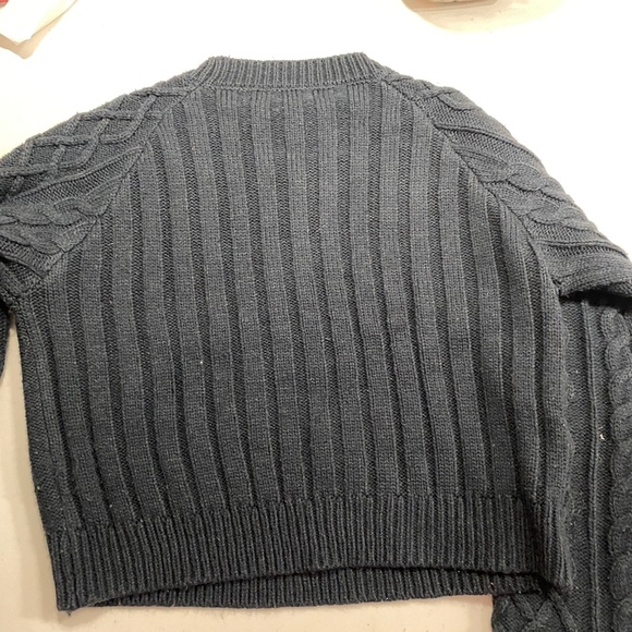 Navy Blue like new cable knit swea - Picture 3 of 3